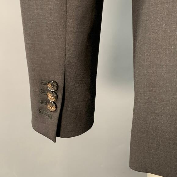 DSQUARED2 Size 38 Charcoal Wool Blend Notch Lapel Sport Coat - Picture 4 of 8